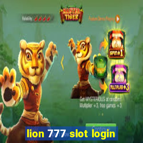 lion 777 slot login