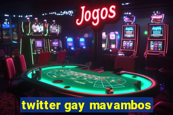 twitter gay mavambos