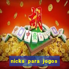 nicks para jogos de tiro