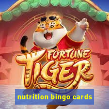 nutrition bingo cards