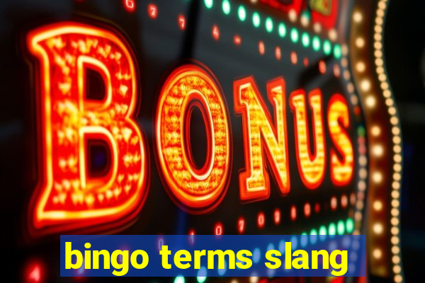 bingo terms slang