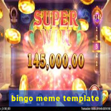 bingo meme template