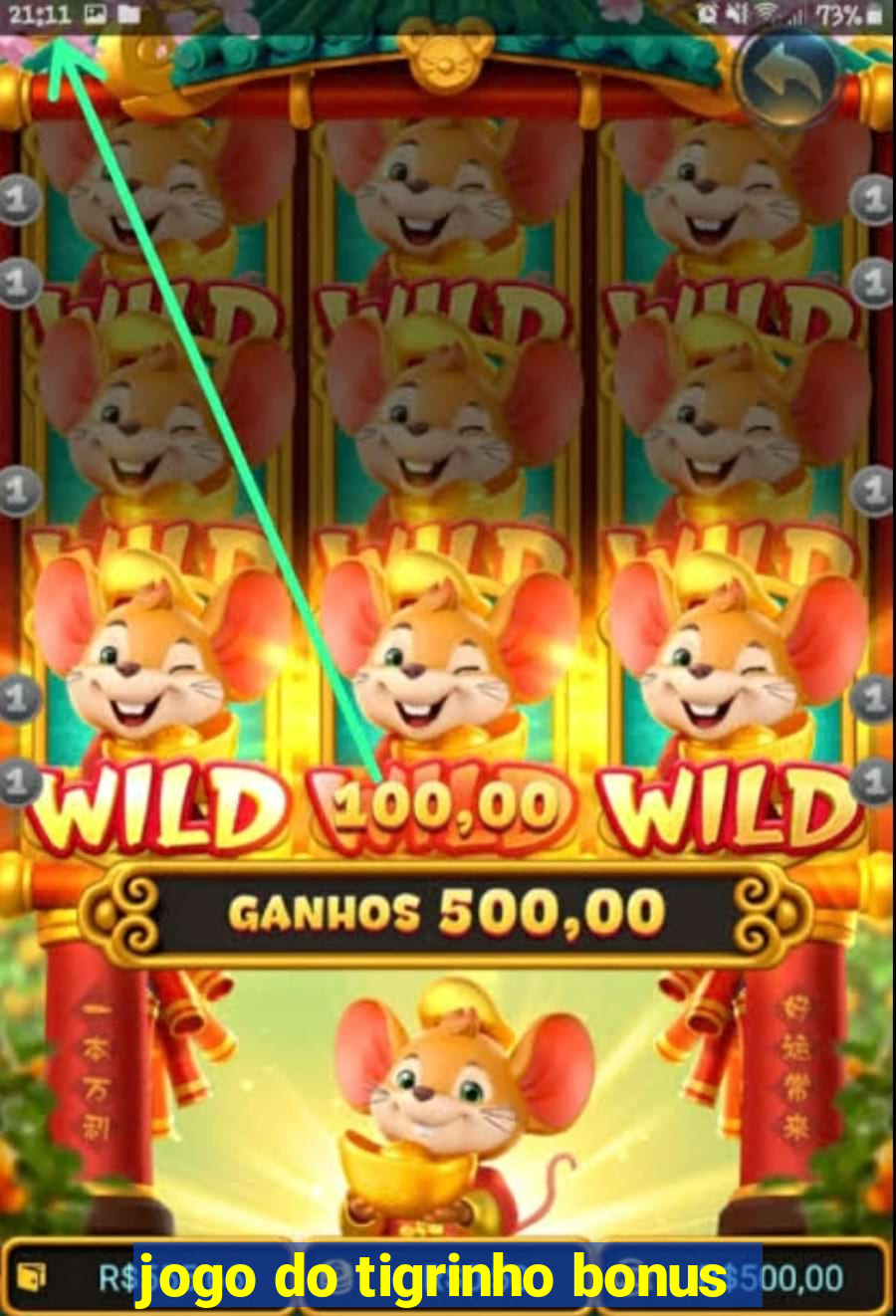 jogo do tigrinho bonus