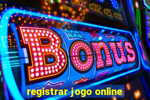 registrar jogo online