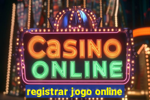 registrar jogo online