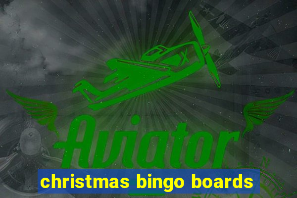 christmas bingo boards