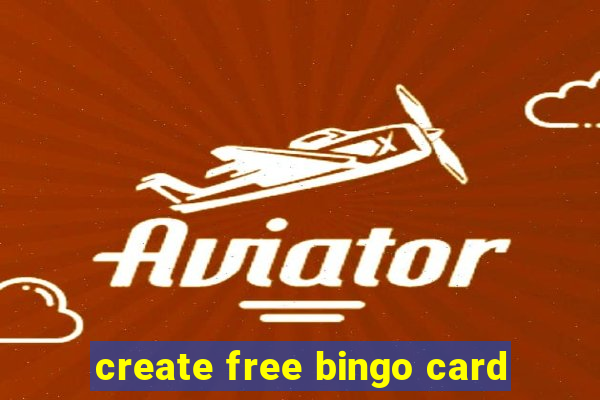 create free bingo card