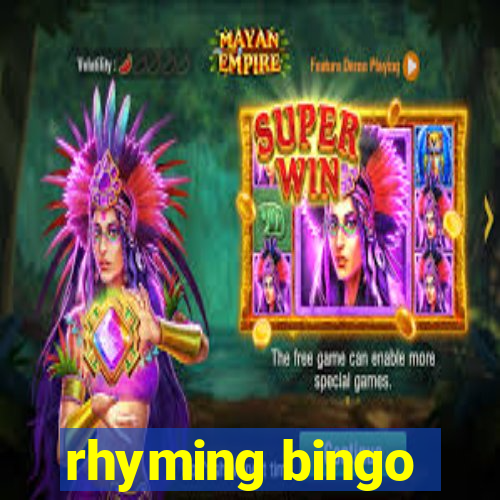 rhyming bingo