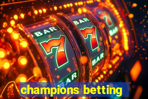 champions betting