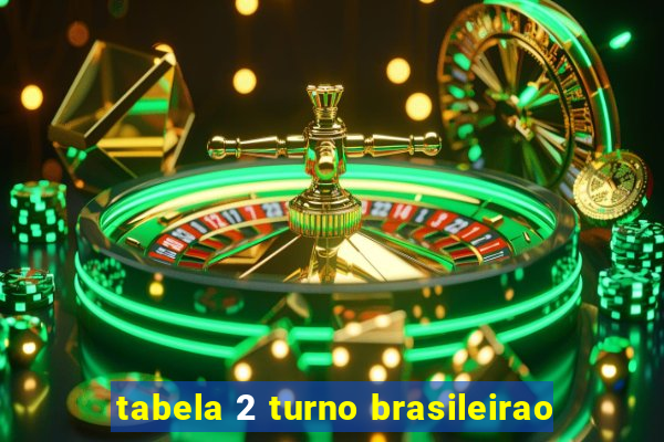 tabela 2 turno brasileirao