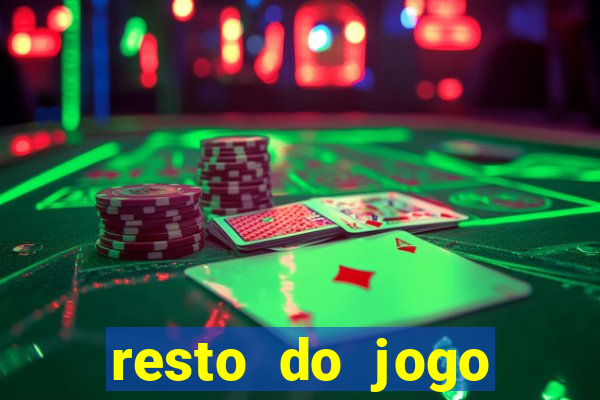 resto do jogo placar atual