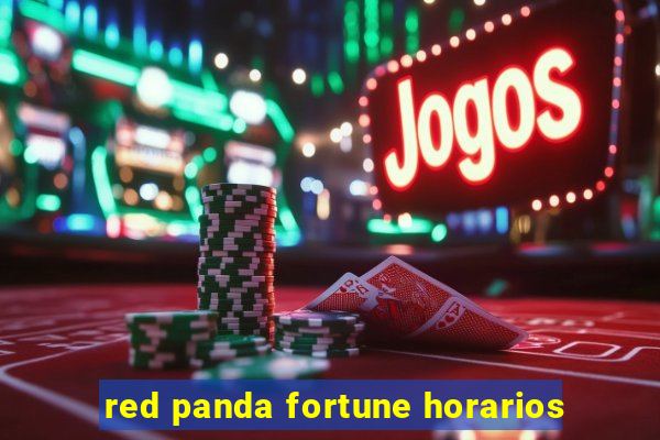 red panda fortune horarios