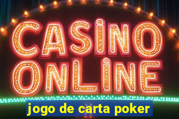 jogo de carta poker