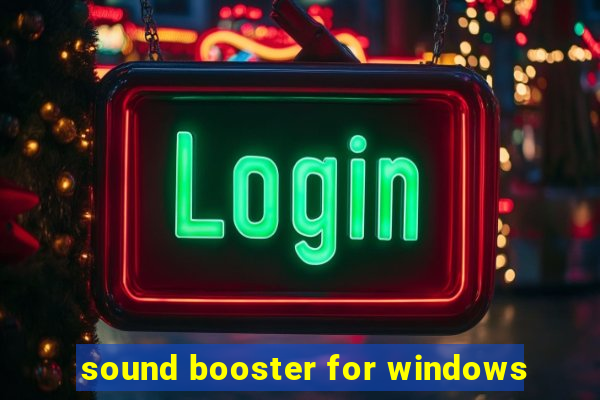 sound booster for windows