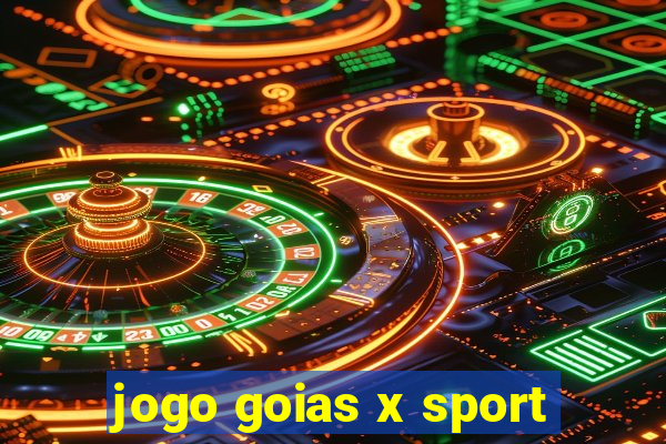 jogo goias x sport