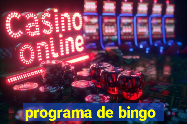 programa de bingo