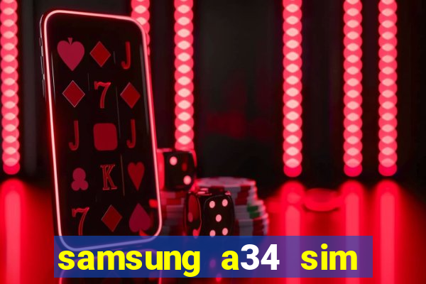 samsung a34 sim card slot