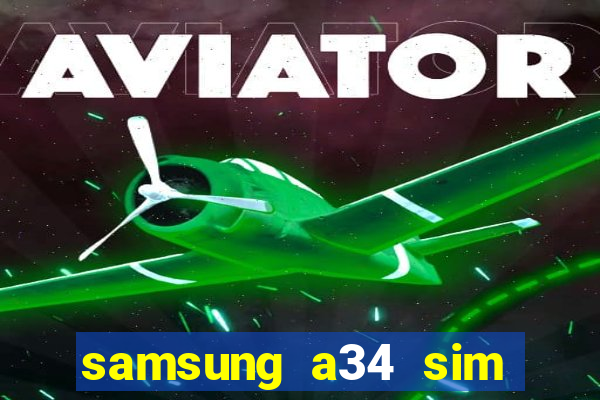 samsung a34 sim card slot