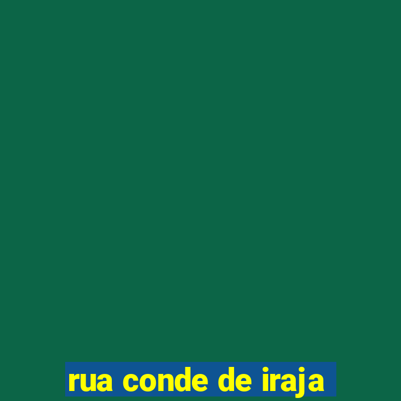 rua conde de iraja