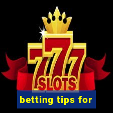 betting tips for