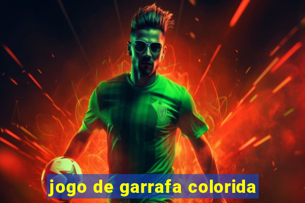 jogo de garrafa colorida