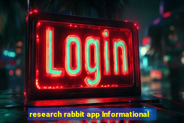 research rabbit app Informational