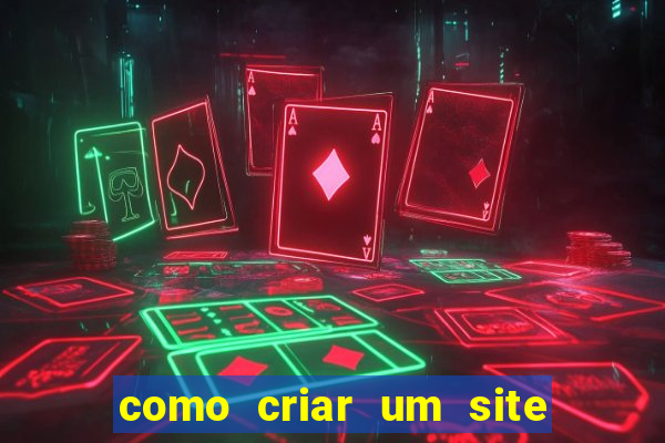 como criar um site de jogos