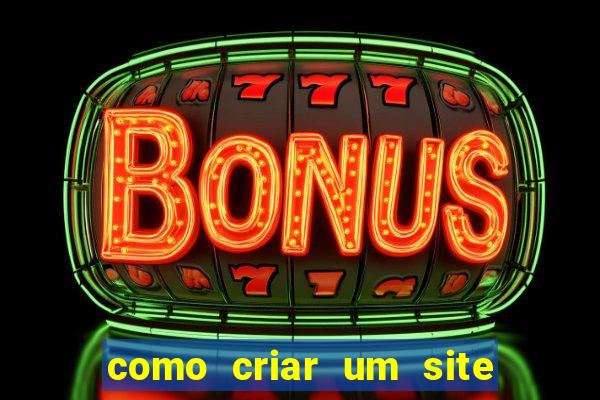 como criar um site de jogos