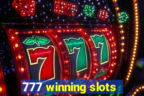 777 winning slots