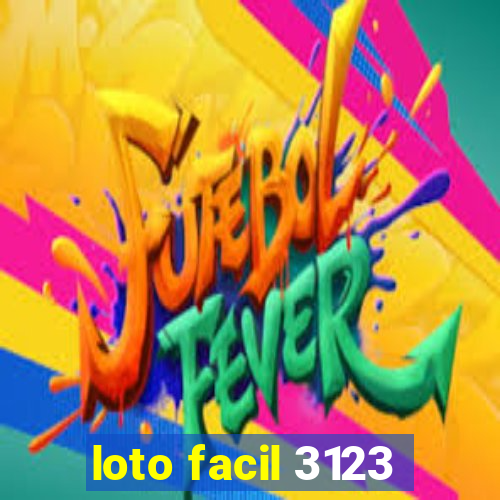 loto facil 3123