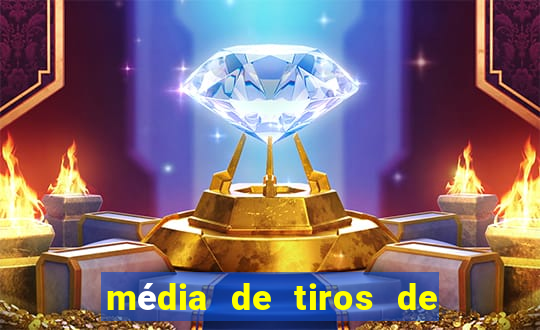 média de tiros de meta por jogo