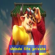 shindo life private server codes