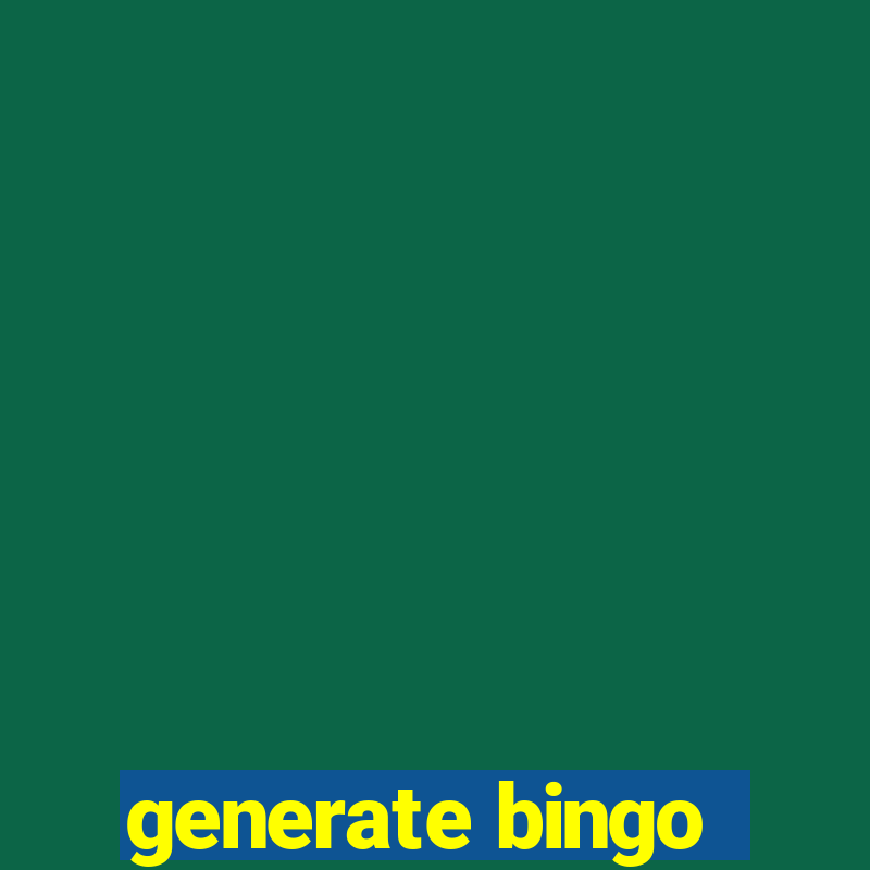 generate bingo