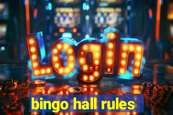 bingo hall rules