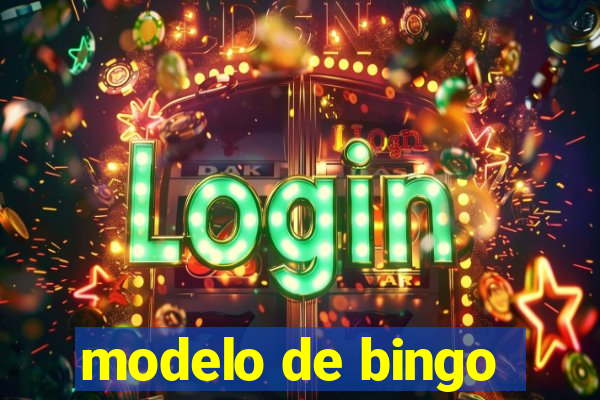 modelo de bingo