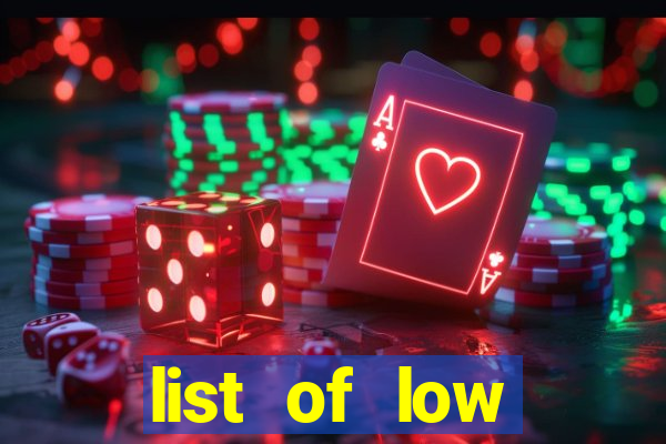 list of low volatility slot machines