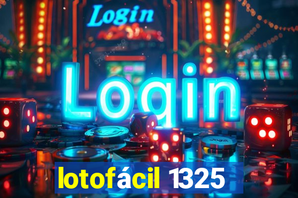 lotofácil 1325