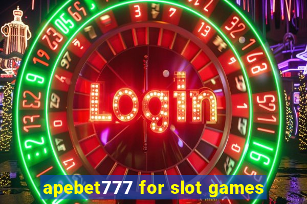 apebet777 for slot games