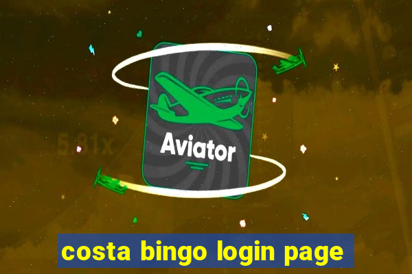 costa bingo login page