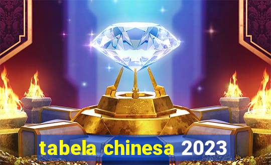 tabela chinesa 2023