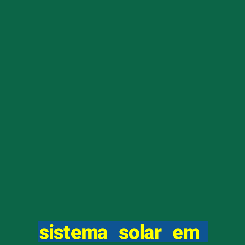 sistema solar em tempo real