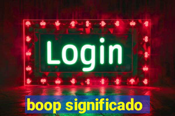 boop significado