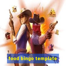 food bingo template