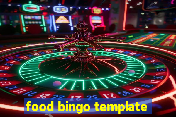 food bingo template