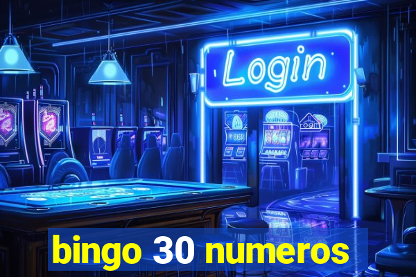 bingo 30 numeros