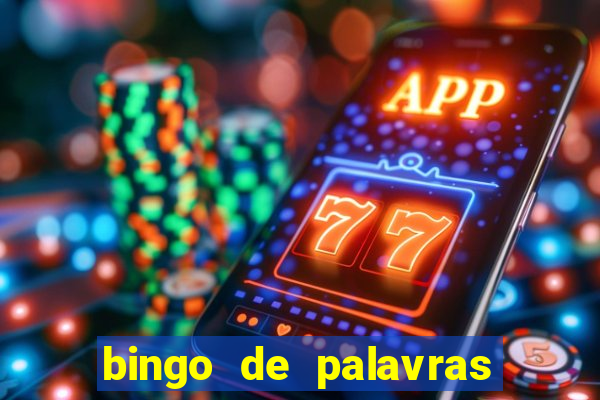 bingo de palavras para o 4 ano