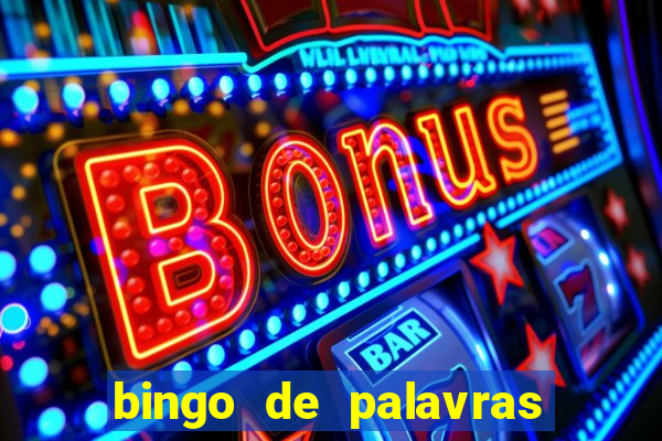 bingo de palavras para o 4 ano