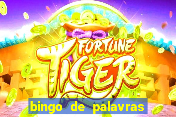 bingo de palavras para o 4 ano