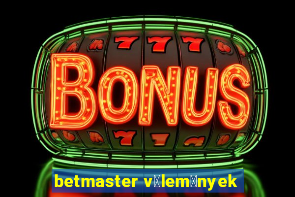 betmaster v茅lem茅nyek