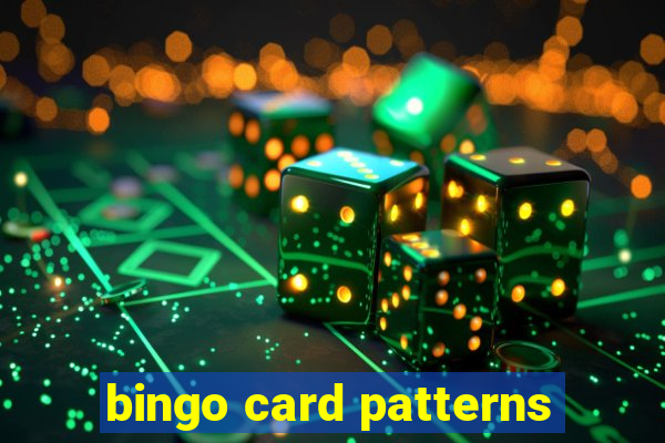 bingo card patterns